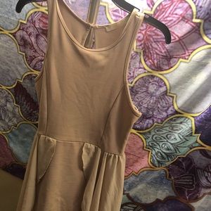 Hi Low tan dress